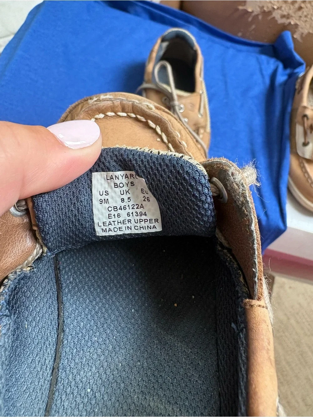 Sperry Tan/Brown Kids Boat Shoes